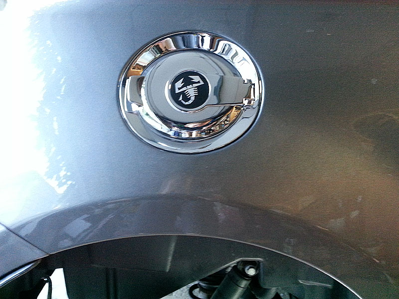 Chrome Fuel Filler Installed