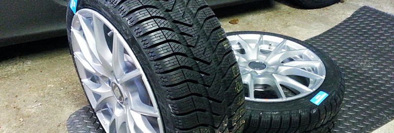 195/45R-16 Pirelli Winter Snowcontrol Serie 3 on MSW Type 25 Wheels